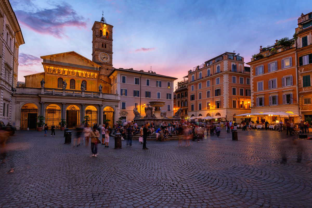 panoramica trastevere roma
