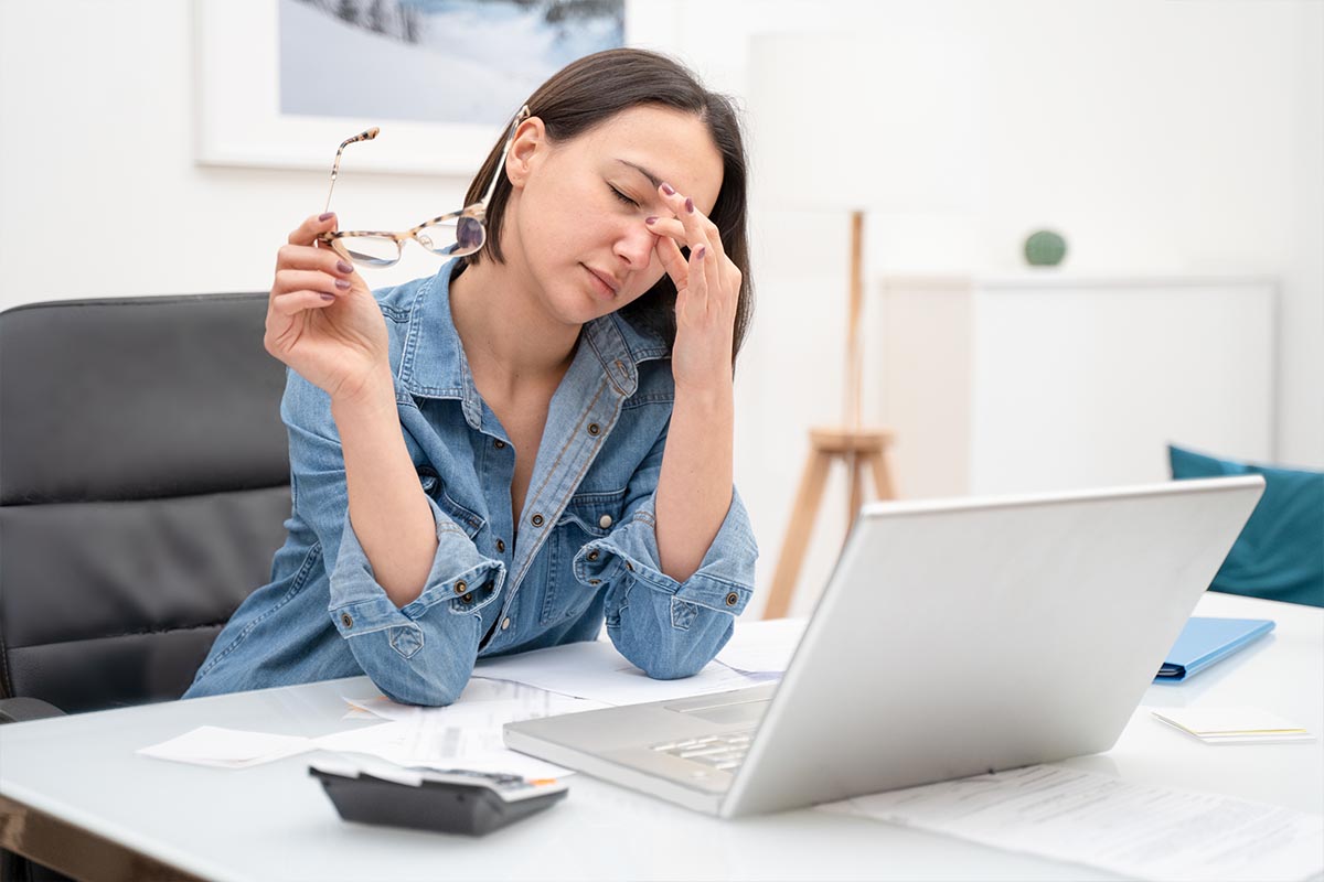 Lavoro PC stanchezza