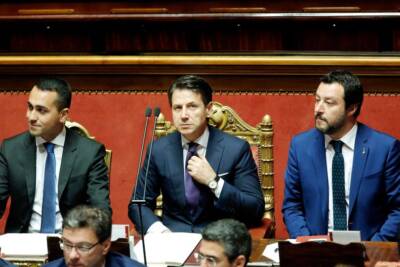 GIUSEPPE CONTE LUIGI DI MAIO MATTEO SALVINI