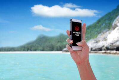 Smartphone con memoria piena