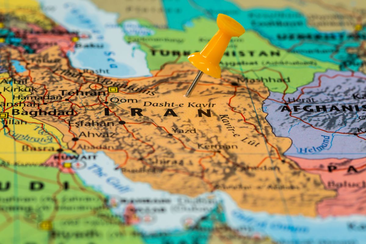 cartina, mappa Iran