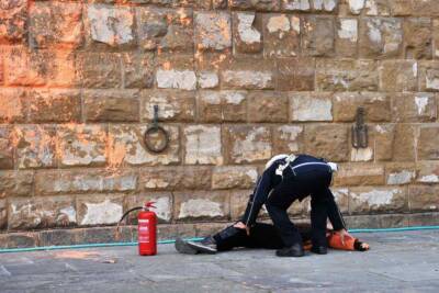 Attivista ultime generazione a Firenze