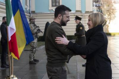 Volodymyr Zelensky Giorgia Meloni