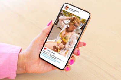 donna smartphone instagram