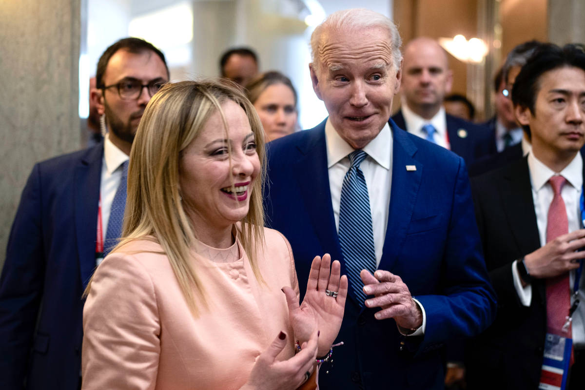 Giorgia Meloni e Joe Biden