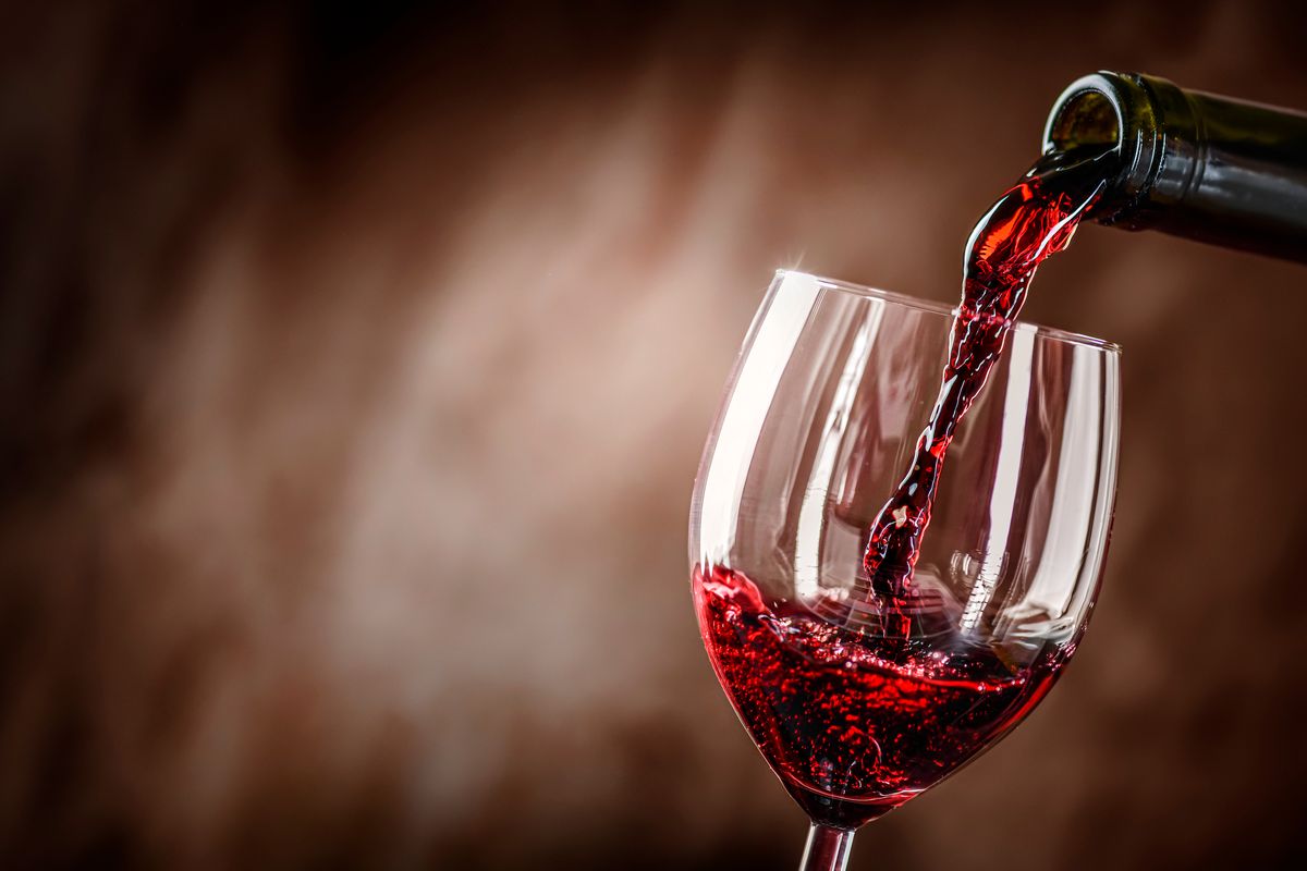 bicchiere di vino rosso