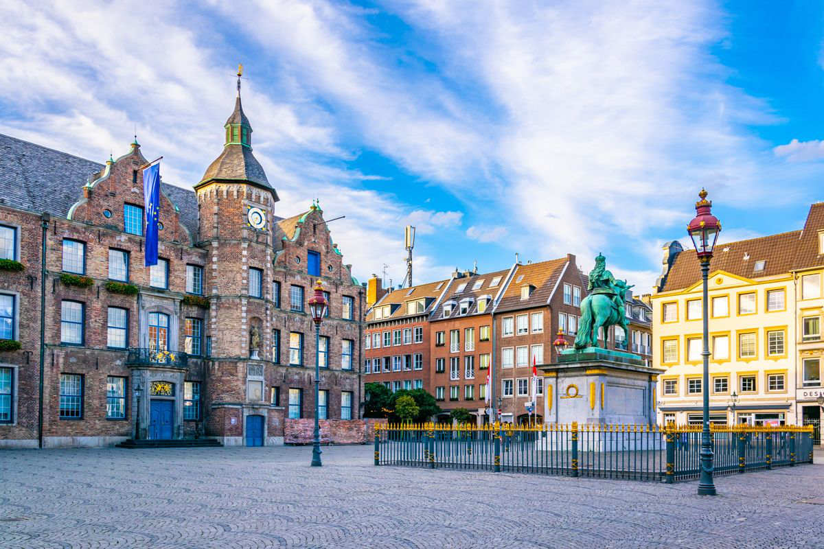 Città di Dusseldorf in Germania