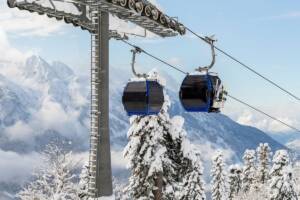 Cabinovia funivia neve