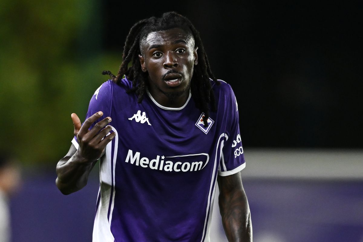 l'attaccante della Fiorentina Moise Kean