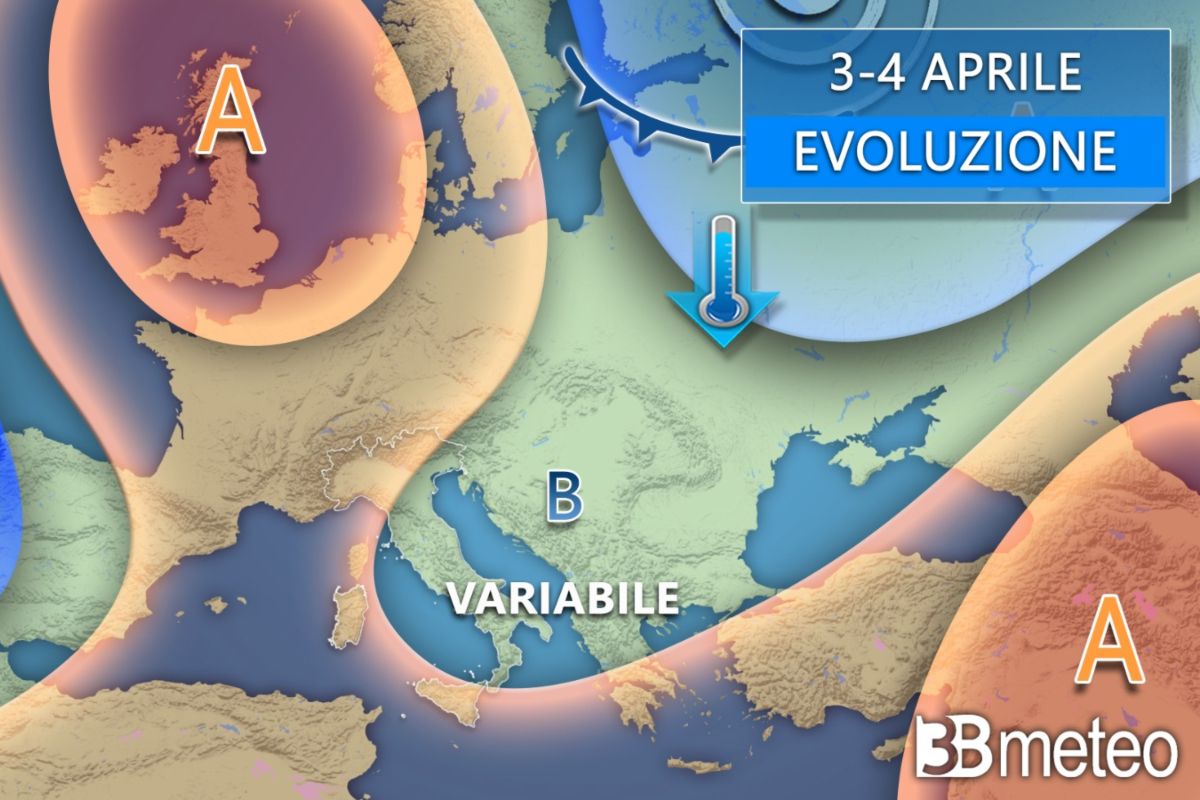 Meteo 3 e 4 aprile 2025